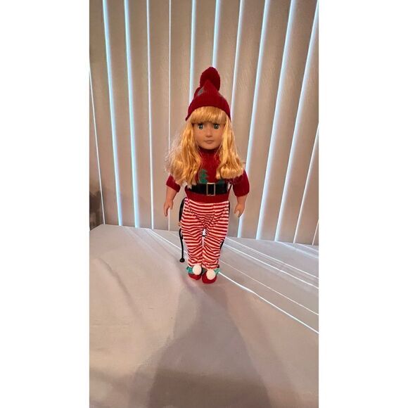Our Generation 18" Doll Red Hair Green eyes in Adorable Christmas Doll - Picture 2 of 10